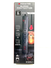 MONSTER SURGE PROTECTOR 4 GROUNDED OUTLET and 2 USB ports 600  J 6 FT EXT cord picture