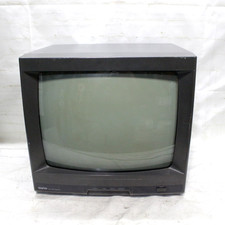 Sanyo VM 5516 Vintage B&W CRT Video Retro Gaming Game Monitor Made in 1997 16'' picture