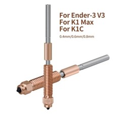 0.4/0.6/0.8/1.0mmUnicorn Quick-Swap Nozzle Kit For Creality K1C/K1 Max DIY 3D picture