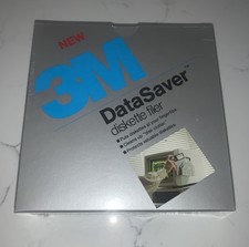 Vintage 3M Data Saver Diskette Filer Storage for 5.25 New Sealed picture