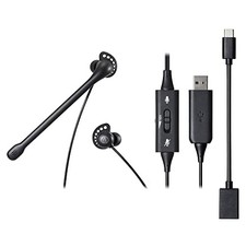 Audio-Technica ATH-202USB Headset: USB Wired Noise Cancelling In-Ear Headphones picture
