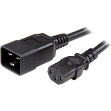 Startech 6 Ft Heavy Duty 14 Awg Computer Power Cord - C13 To C20 - For Computer picture