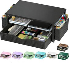 Computer Monitor Stand with Drawer and 2 Pen Holders picture