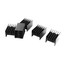5Pcs Aluminum Heat Radiator Heatsink Cooling Fin 40x30.3x25mm Black picture