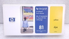NEW HP 81 DesignJet Printhead & Printhead Cleaner Yellow C4953A #99 picture