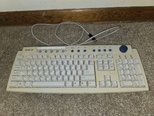 RARE VINTAGE ACER ASPIRE 6511-UV WINDOWS MULTIMEDIA BEIGE USB KEYBOARD Working picture