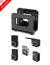 NOTMBESTM Adjustable Wall Mount Shelf for Mini pc, WiFi Router, Black picture