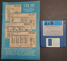 1991 A & D Software UIS 3 III Universal Item Selector for Atari ST on 3.5