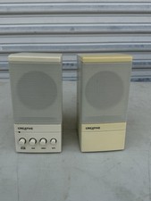 Creative Sound Blaster SBS20 Speakers Cambridge Vintage Works No AC Adapter picture