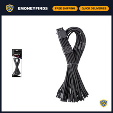12V 2x6 PCIe Power Cable for ASUS/Seasonic - Black ModMesh, 3 x 8 Pin Connector picture