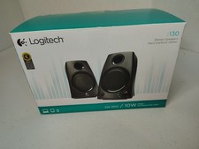 Logitech Z130 Compact 2.0 Stereo Speakers 3.5mm Jack Black New picture