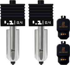 2PK 0.4MM P2S Hotend With Hardened Nozzle For Bambu Lab P2S/X2D/H2S/H2D/H2C/A... picture