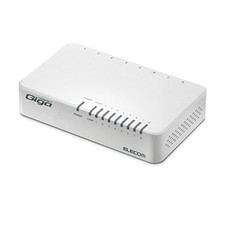 Elecom switching hub Gigabit-capable 8-port AC power EHC-G08PA2-W JAPAN [34y] picture