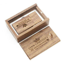 Free Engrave Custom Photography Wood USB Flash Drive Memory Storage + Wooden Box picture