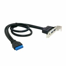 CY  Low Profile USB 3.0 2 * Female PCI panel to Motherboard 20pin cable  USB3.0 picture