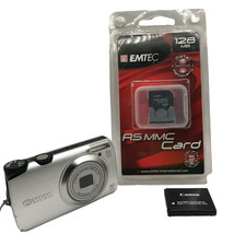 Canon PowerShot A3200 IS 14.1MP Digital Camera + Battery + New 128MB SD Card picture