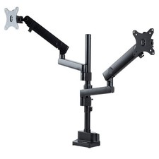 StarTech ARMDUALPIVOT Dual Monitor ARTI ADJ Arm Full Motion Desk Mount Clamp 32