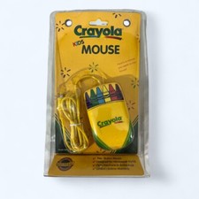Vintage Crayola Kids Computer Rollerball Mouse CM100 w/ Disk Windows 95-98 NOS picture