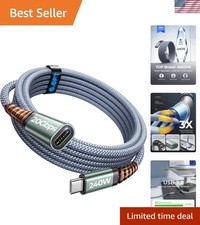 AINOPE USB C Extension Cable 6.6FT, 20Gbps/240W USB3.2 Type C Extender Cord USB. picture