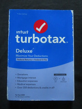Genuine 2020 Intuit Turbotax Duluxe Federal Window & Mac picture