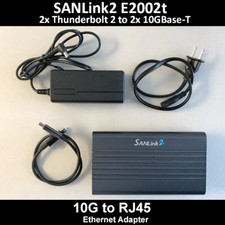 Promise SANLink2 E2002t Thunderbolt 2 to 10G Base-T RJ45 Ethernet Adapter 10GbE picture