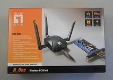 LevelOne WNC-0600 300Mbps N_One Wireless PCI Card with Extension Cable picture