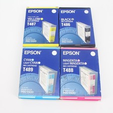 4x EPSON Stylus PRO 5500 Bundle lot Ink Cartridge T486 T487 T488 T489 NEW SEALED picture