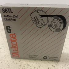 Nu-kote 86TL Tackless (Dry) Lift-off Tape 6 Pack picture