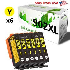 6PK HP 902 YELLOW Ink Cartridge Office Jet Pro 6954 Pro 6968 picture