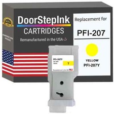 DoorStepInk Compatible Ink Cartridges For Canon PFI-207 Yellow 300ml-USA picture