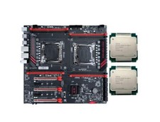 X99-8D4/2.5G Dual CPU Motherboard + Intel Xeon E5-2696v3 36c/72t 2.3GHz M.2 EATX picture