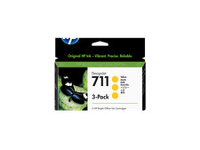 HP 711 3-pack 29-ml Yellow DesignJet Ink Cartridges, CZ136A picture
