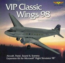 MS Flight Simulator 98 + VIP Classic Wings Vol 1 PC CD aircraft scenery add-on picture