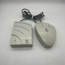 Vintage Logitech Wired Mouse and Receiver M-RC33  White picture