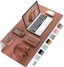 Double-Sided PU Leather Desk Pad - Non-Slip Large Mouse Pad & Desk Mat for Offic picture