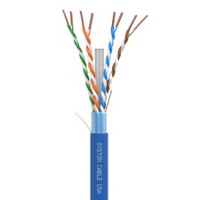 Syston CAT 6A+ F/UTP Ethernet Cable Shielded CMR 750 MHz Bulk 20/50/100/150ft picture