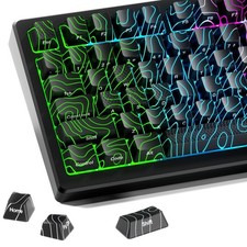 HITIME XVX Shine Through Keycaps w/IMD Tech, Custom Topographic Keycaps 60 75... picture