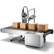 Automatic Online Inkjet Printer Inkjet Coding Machine with Mini Conveyor Belt US picture