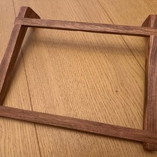 Minimalist Wooden Laptop Stand, Solid Walnut or Cherry Ergonomic Desk Riser picture