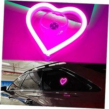  Car LED Ambient Light, Triangle or Back Window Light, Pink Heart Pattern picture