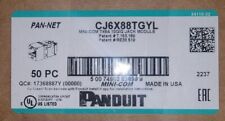 Panduit Giga-TX Cat6a jacks Yellow CJ6X88TGYL. Listing Is For 1 Jack picture