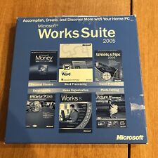 MICROSOFT WORKS SUITE 2005 - 5 CD'S - WITH PRODUCT KEY Dell picture