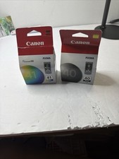 Canon Pixma 40 Black Ink & 41 Color Ink Cartridge Set PG-40 CL-41 Genuine New picture