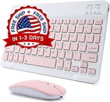 Combo De Teclado Y Mouse Bluetooth Para Ipad, Teclado Inalambrico Recargable US picture