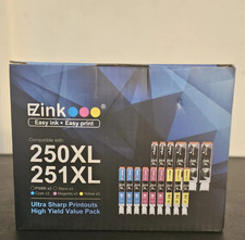 EZink Ink Cartridges PGI250XL, CLI251XL (15 Pack) All Sealed picture