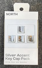 North Silver Accent Key Cap Pack Arrow Keys & Spacebar for MX Cross Stems picture