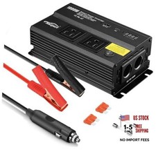 Power Inverter for Car 12V DC to 110V AC Converter Portable Power 1000W Black picture