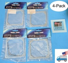 4-Pack: NEW Lamptron Clear/White Noise & Anti-Vibration Pad for 80mm 8cm Fans picture