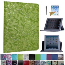For iPad 4 2012 A1458 A1459 A1460 Rotating Case Cover With Screen Protector/ Pen picture
