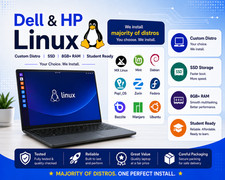 HP or Dell Linux Laptop 🐧 Custom Distro | SSD | 8GB+ RAM | Student Ready picture